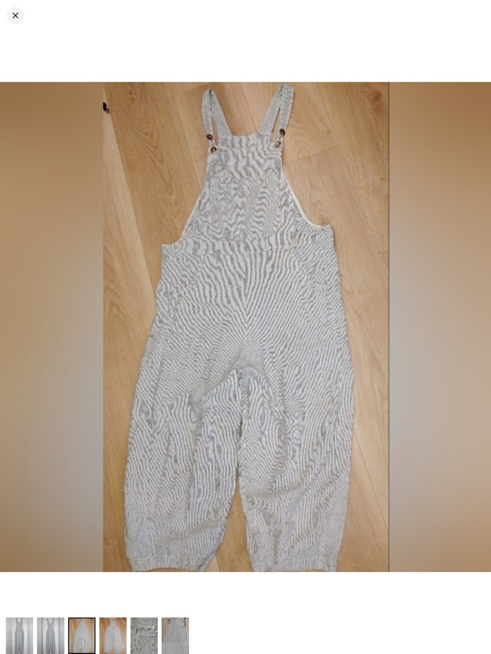 Kleen striped overalls